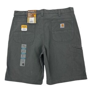 Carhartt Men's Rugged Flex Relaxed Fit Rigby Gravel Gray utility Shorts SZ 34